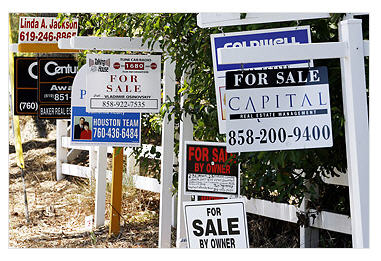 Multiple sales signs